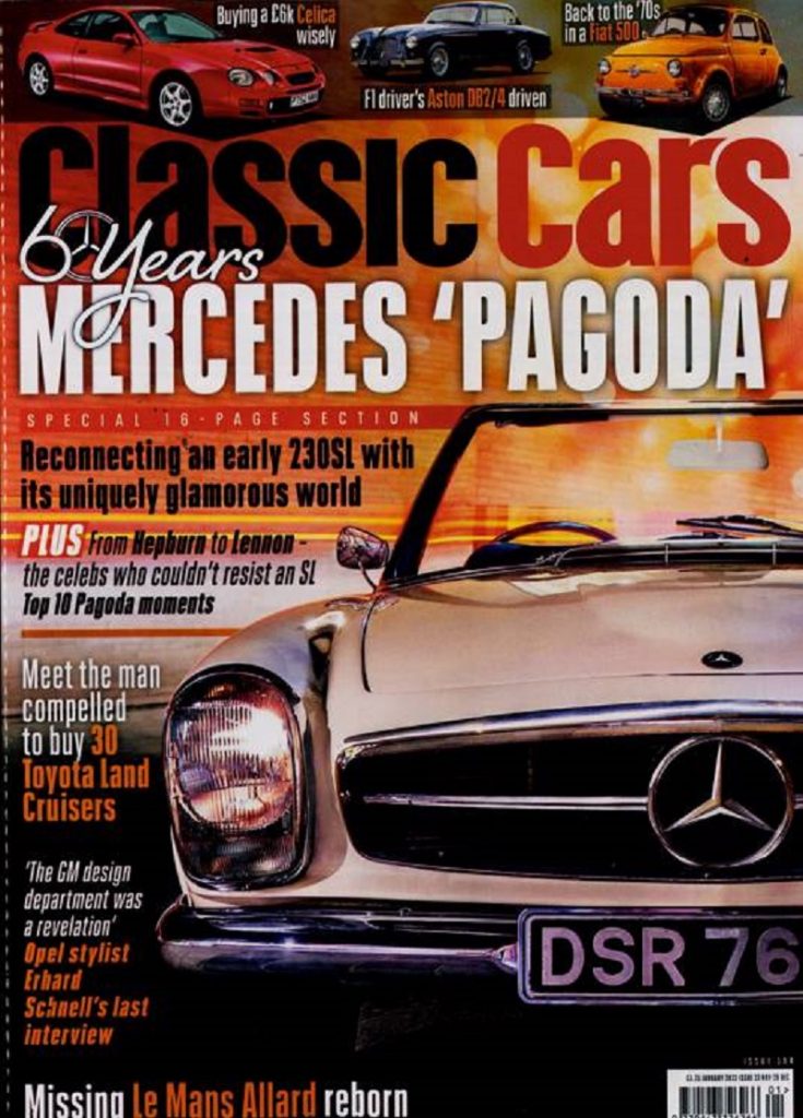 Classic Cars Jan 23 Revista Importada Inglesa B and White