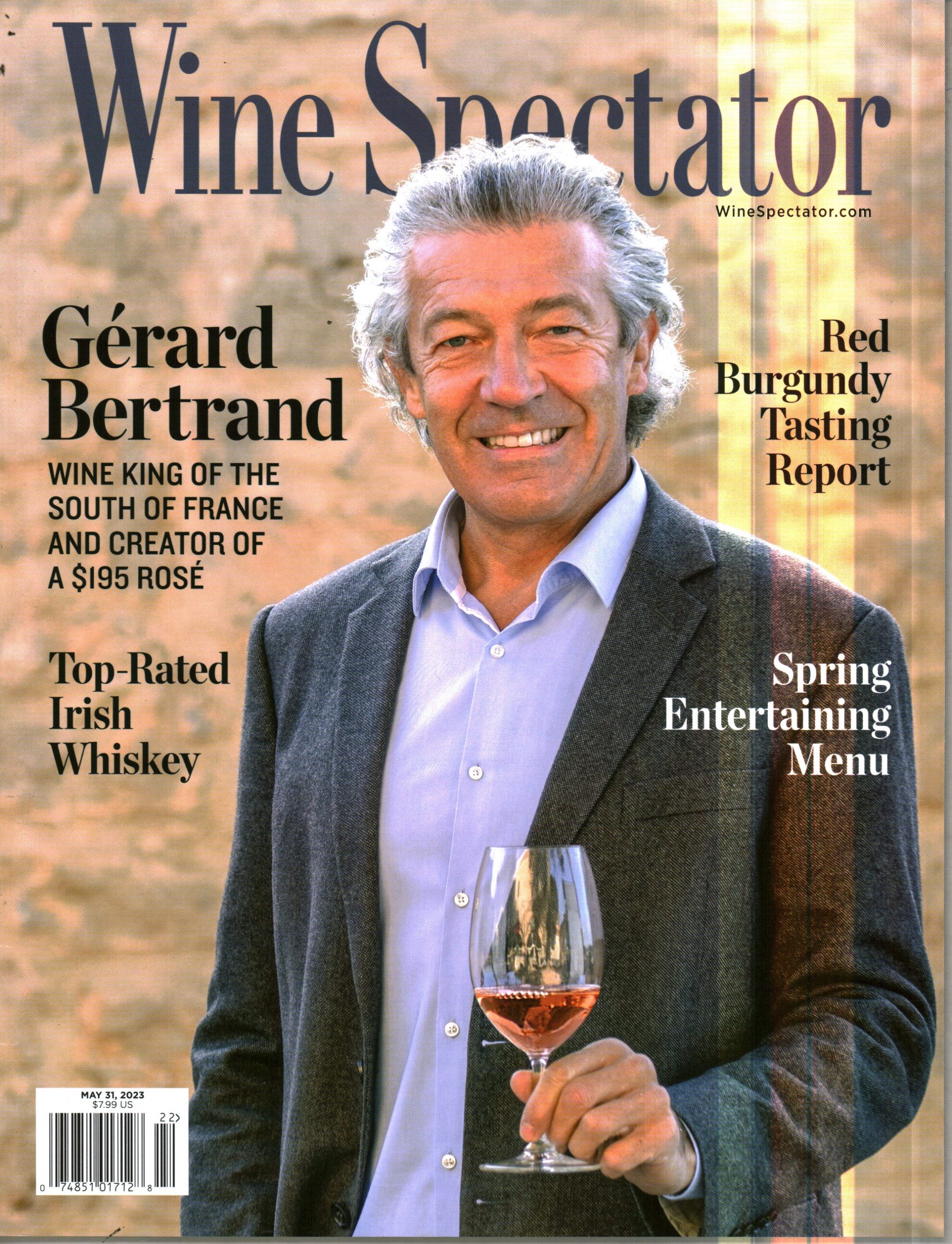 Wine Spectator (Mai’23) Revista Importada Americana B and White